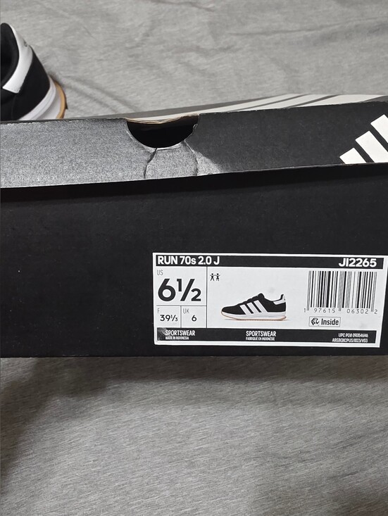 adidas Other - Adidas Run 70s 2.0 Black/White Youth Sneakers